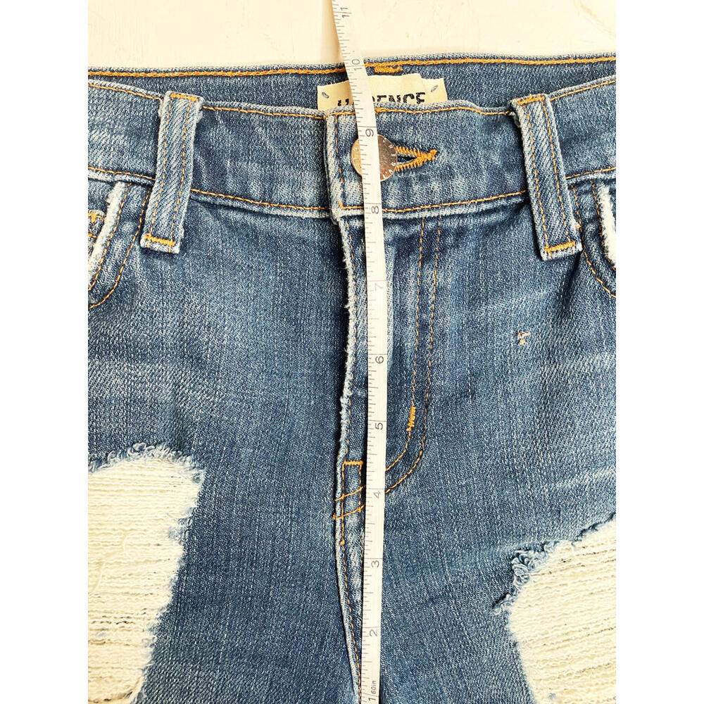 L'Agence Distressed Denim Shorts - Picture 3 of 8